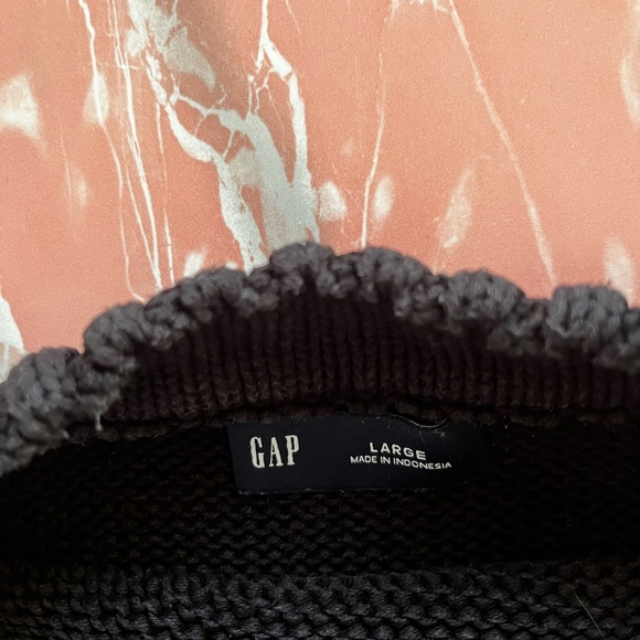 GAP Black Cotton Crewneck Sweater - Picture 2 of 5